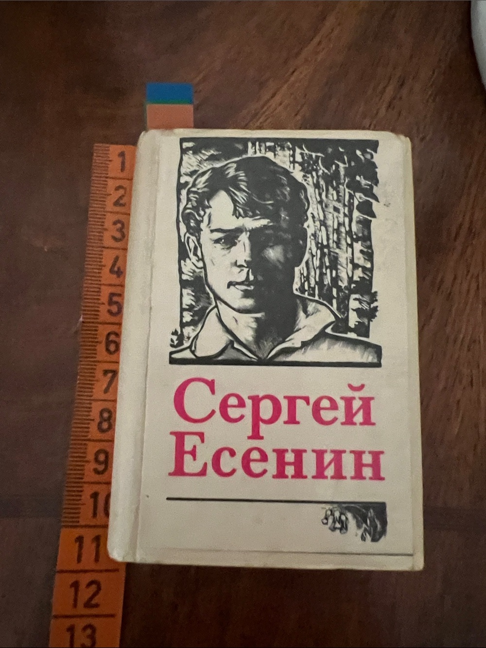 This is a vintage Russian book titled "Sergey Yesenin" (Сергей Есенин)